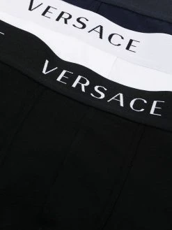 Versace lot de trois boxers à bande logo