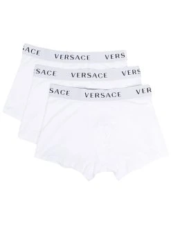 Versace lot de trois boxers à bande logo