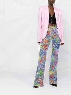 Versace blazer à simple boutonnage