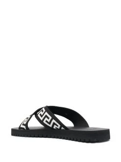 Versace sandales à motif Greca