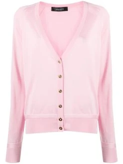 Versace cardigan en maille fine à boutons Medusa