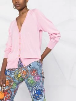 Versace Haute Qualité Cardigan en maille fine à boutons Medusa cardigans femme 12 Versace cardigan en maille fine à boutons Medusa