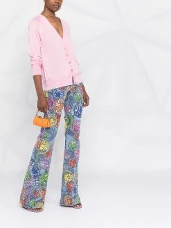 Versace Haute Qualité Cardigan en maille fine à boutons Medusa cardigans femme 11 Versace cardigan en maille fine à boutons Medusa