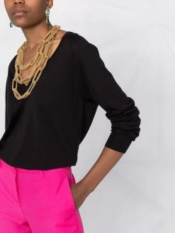 Versace pull à col v