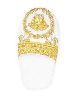 Versace chaussons à imprimé cœur