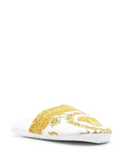 Versace chaussons à imprimé cœur