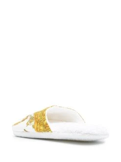 Versace chaussons à imprimé cœur
