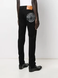 Versace jean slim à motif Medusa