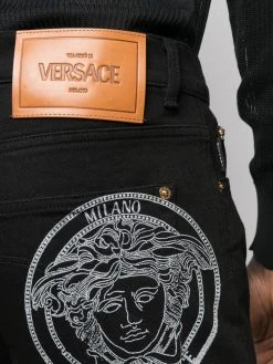 Versace jean slim à motif Medusa