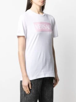 Versace t-shirt à logo imprimé