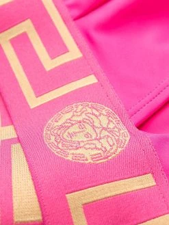 Versace haut de bikini à motif Greca