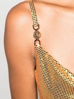 Versace robe courte à design sans manches