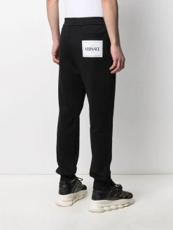 Prix d’Amis Versace Pantalon de jogging à patch logo pantalons de survêtement homme 11 Versace pantalon de jogging à patch logo