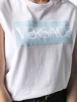 Versace débardeur à logo imprimé