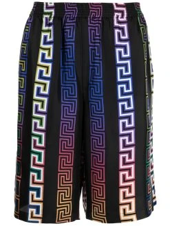 Versace short à imprimé Greca