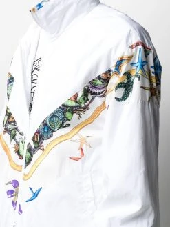 Versace coupe-vent à imprimé graphique