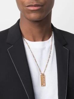 Versace collier à pendentif logo