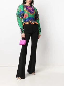 Versace blouse plissée à imprimé Trésor de La Mer