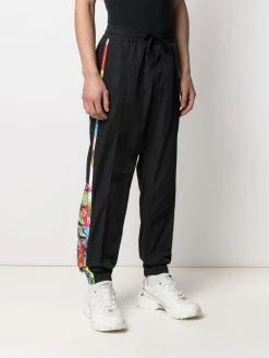 Versace pantalon de jogging à imprimé graphique