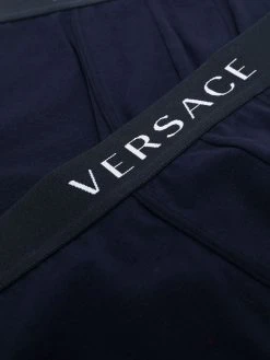 Excellente qualité Versace Lot de deux boxers à taille à logo slips & boxers homme 9 Versace lot de deux boxers à taille à logo