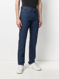 Versace jean droit à patch logo