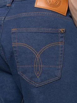 Versace jean droit à patch logo