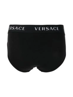 Versace lot de trois boxers à taille à logo