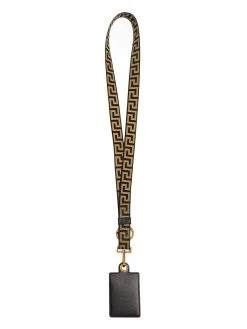 Versace porte-cartes à lanière Greca V