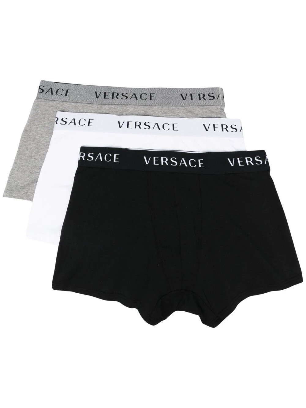Versace Prix Usine Lot de trois boxers à ceinture à logo chaussettes homme 3 Versace lot de trois boxers à ceinture à logo