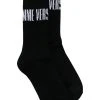 Versace Chaussettes nervurées à logo imprimé Haute Qualité homme 2 Versace chaussettes nervurées à logo imprimé