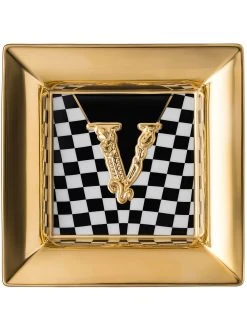 Versace plat Virtus à carreaux