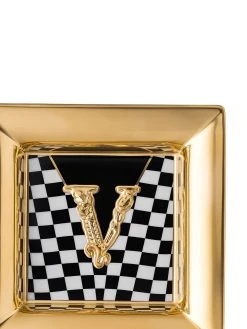 Versace plat Virtus à carreaux