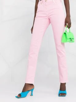 Versace jean slim à taille mi-haute