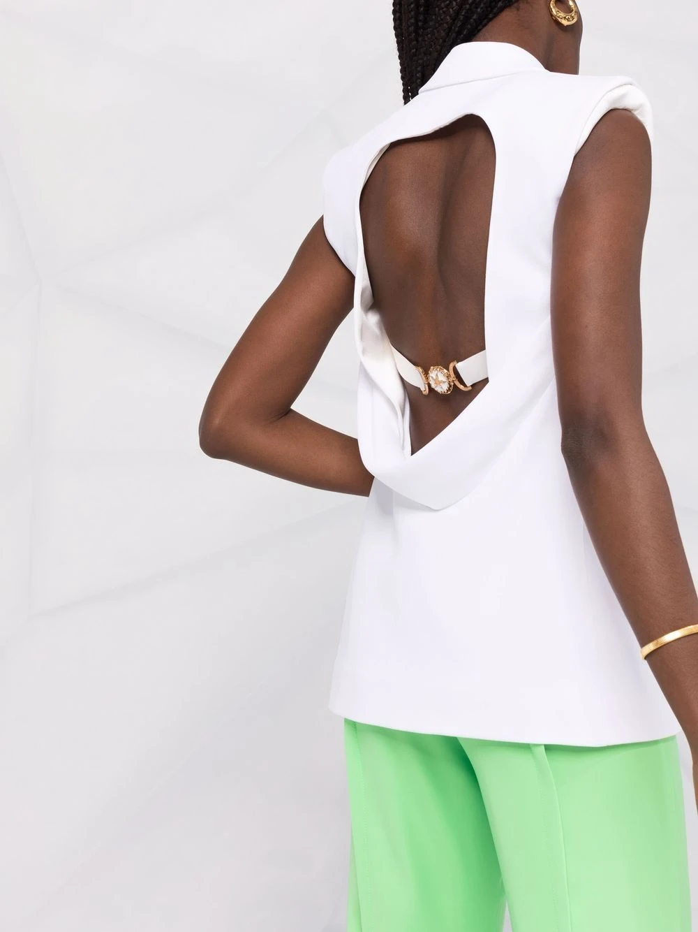 Meilleur Prix Garanti Versace Blazer à simple boutonnage blazers femme 7 Versace blazer à simple boutonnage