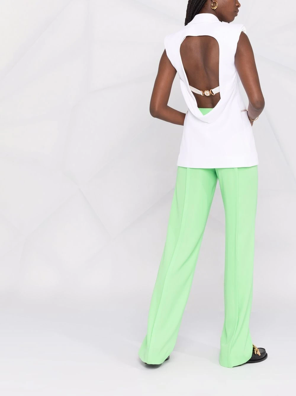 Meilleur Prix Garanti Versace Blazer à simple boutonnage blazers femme 4 Versace blazer à simple boutonnage