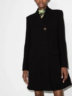 Versace manteau croisé en laine