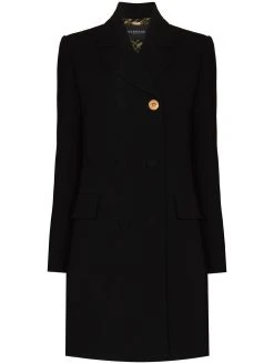 Versace manteau croisé en laine