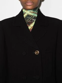 Versace excellente qualité Manteau croisé en laine manteaux croisés & cabans femme 10 Versace manteau croisé en laine