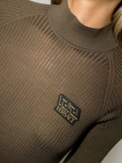 Versace pull La Greca nervuré