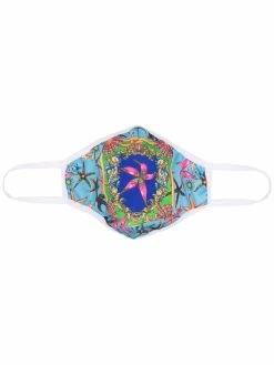 Versace masque à imprimé graphique