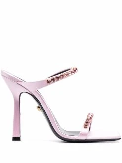 Versace sandales à bout carré