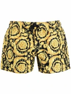 Versace short de jogging à imprimé baroque