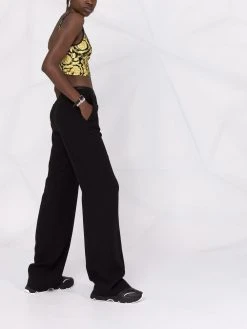 Versace haut de bikini à imprimé baroque