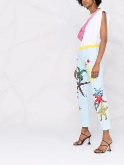 Versace pantalon de jogging à motif Trésor de la Mer