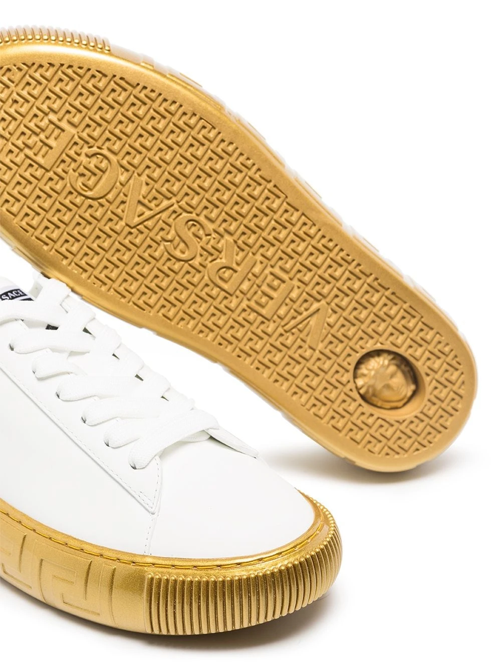 Prix Bradés Versace Baskets Greca femme 4 Versace baskets Greca