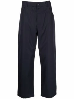 Versace pantalon ample en laine vierge