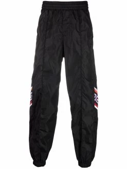 Versace pantalon de jogging à empiècements contrastants