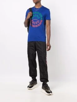 Versace pantalon de jogging à empiècements contrastants