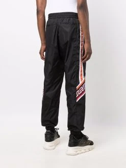 Versace pantalon de jogging à empiècements contrastants