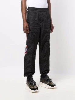 Versace pantalon de jogging à empiècements contrastants